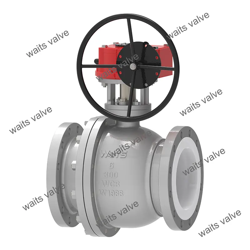 Gear Ptfe Lined Ball Valve Gear Ptfe Lined Ball Valve